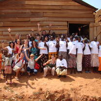 A group of villagers in Uganda