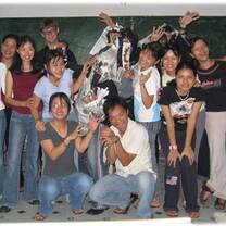 Classroom group in Vietnam
