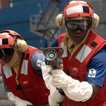 Nigerian Firefighters in Training