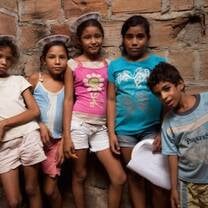 A group of kids in Colombia