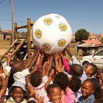 Local children playing in South Africa