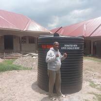 Tank donation to Brilliant Brains School 