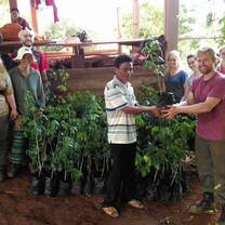 Volunteers involved in community outreach projects