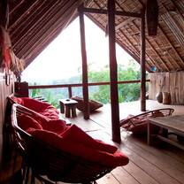 View from the accommodation at the base camp