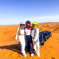 Riding the ATV quads in the dunes