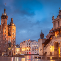 Krakow by night!