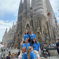 Summer 2025 Interns in Front of La Sagrada Familia