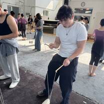 JADE Ambassadors in a Acrobatics Class