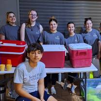 Students provide humanitarian assistance at the border 
