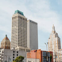 Tulsa skyline. 
