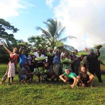 Team out in St Vincent