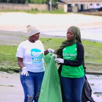 Beach cleanups in Likoni