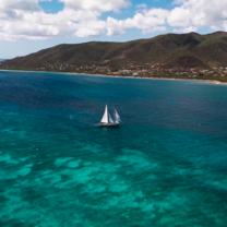 Arriving in Falmouth Harbor, Antigua