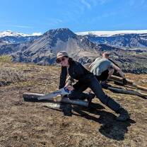Trail building in Thórsmörk