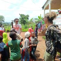 They were welcome by the local population