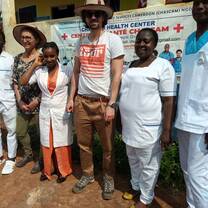 Health Institution staffs with our Volunteers from Italy