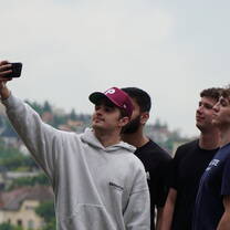 Students taking a selfie