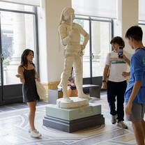 High school participants at museum in France