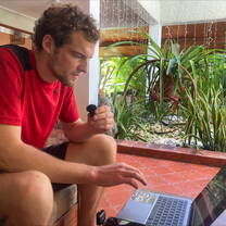 Recording news items.