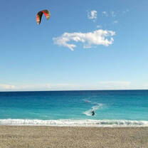 Beach front in Nice