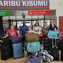 Volunteers at Kisumu Airport