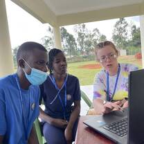 Training with nurse and receptionist