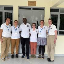 Volunteer Team Outside Juani Medical
