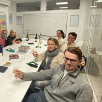 Students learning French in Montpellier