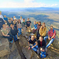 French students on an excursion