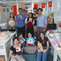 Students and staff at LTL Saigon