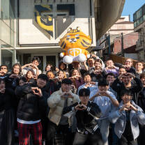 Group photo with VALORANT team at HQ