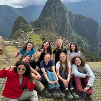 group at machu picchu
