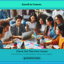 Free course on Intermediate and Advanced English.