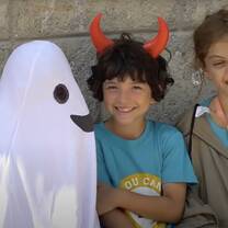 Kids dressing up in Italy