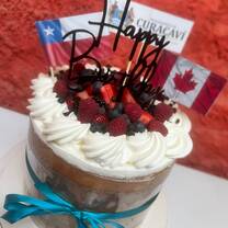 Birthday cake during High school Exchange in Chile