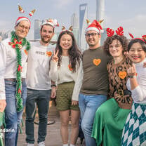 Christmas Party at bund in Shanghai