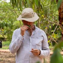 Harvesting and learning about organic farming