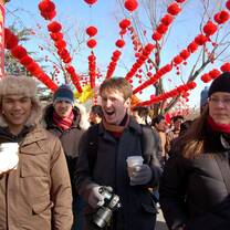 Interns In China street 