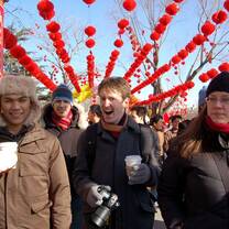 Interns In China street 