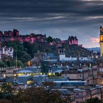 Edinburgh skyline at night