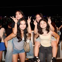 Students at Hangang River Park