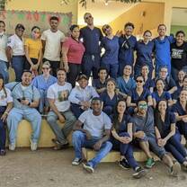 Group of travel nurses posing for photo