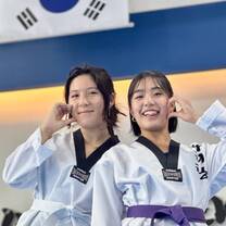 Taekwondo Students Taegukki