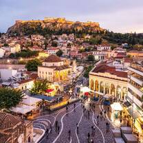 Aerial shot of Athens, Greece