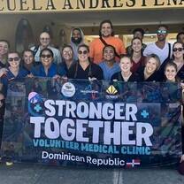 Group of travel nurses posing for photo