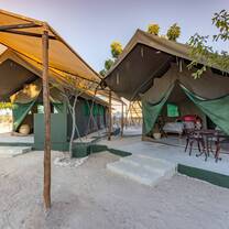 Tented rooms at the lodge