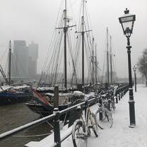The Netherlands covered in snow
