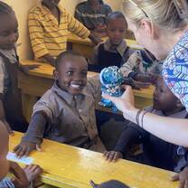 Our Volunteers and Teachers with the children.