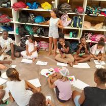 Kids doing a lesson 