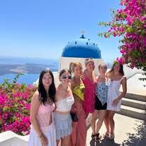 In Front of the Santorini Dome